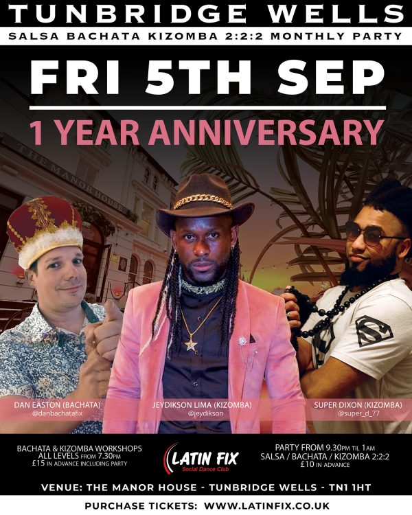 Latin Fix Party Friday 5th September - 1 Year Anniversary